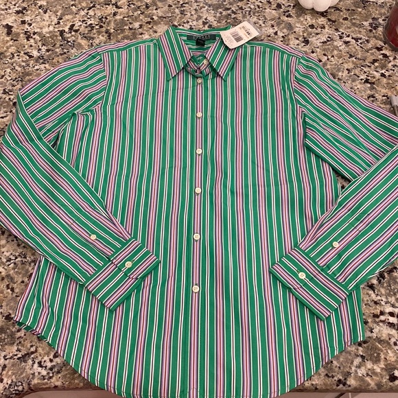 Lauren Ralph Lauren button down top - Picture 3 of 9